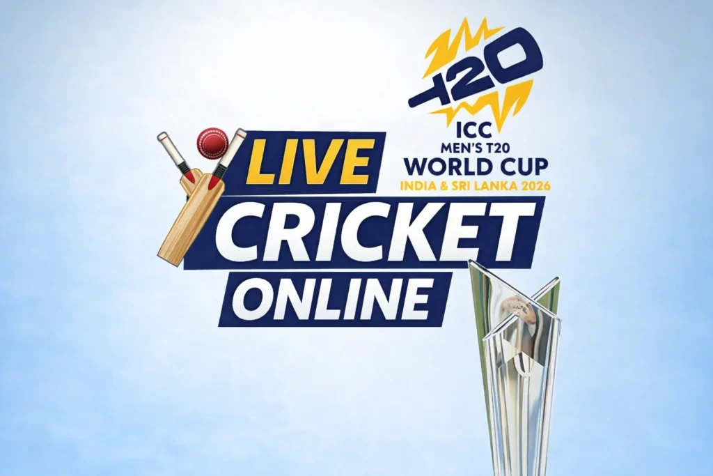 Live Cricket Online streaming ICC T20 World Cup 2026 match watch HD