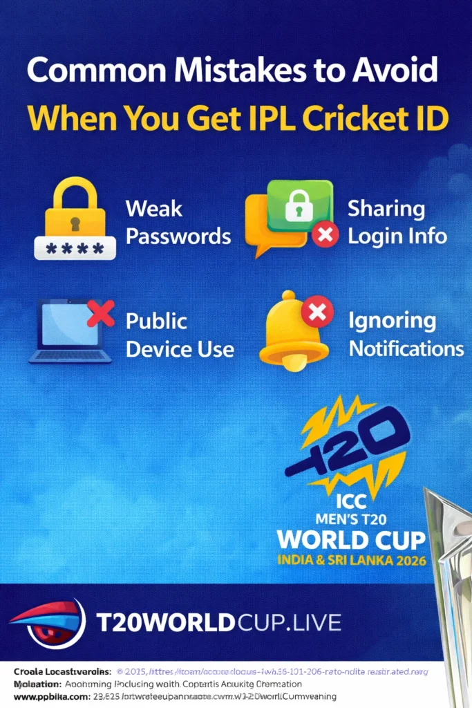 Common mistakes to avoid when you get IPL cricket ID including security errors and platform issues