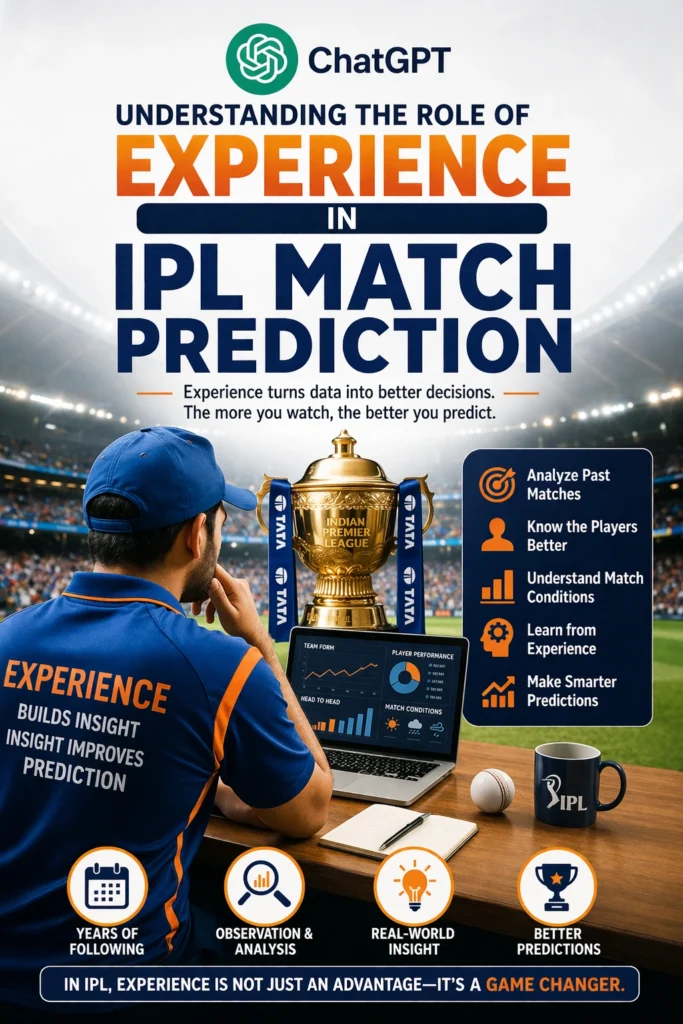 Understanding the role of experience in IPL Match Prediction with cricket analysis and strategy visual